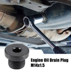 2 Pcs M14x1.5 Steel Engine Oil Drain Plug Screw for Audi Volkswagen 