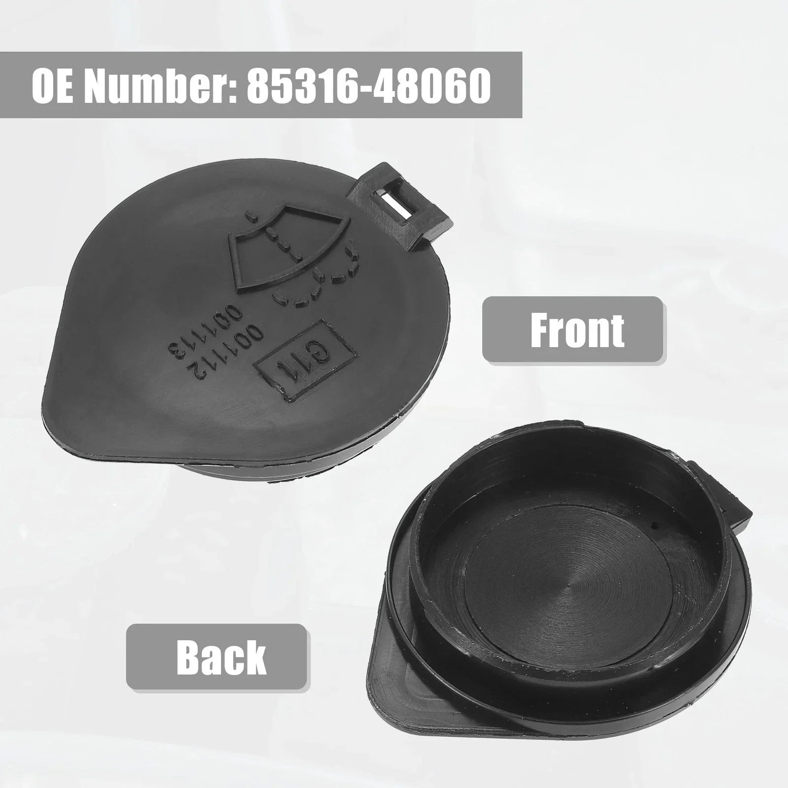 2 x Windscreen Washer Fluid Reservoir Caps for Toyota Lexus