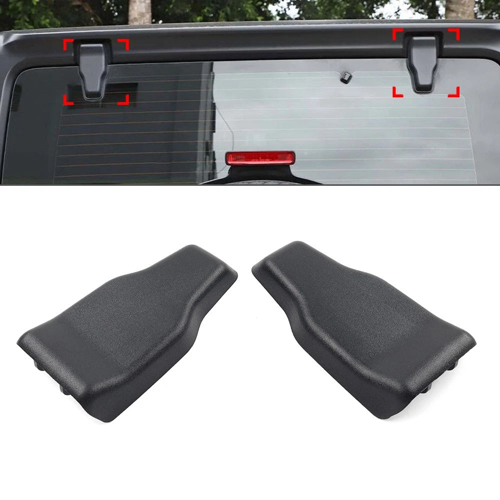 2X Rear Window Liftgate Glass Hinge Cover for Jeep Wrangler JL (2018–2023)