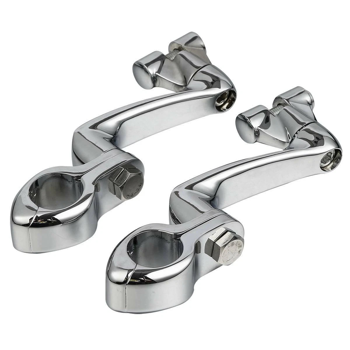 1 1/4" Adjustable Engine Guard Highway Foot Pegs for Harley Touring