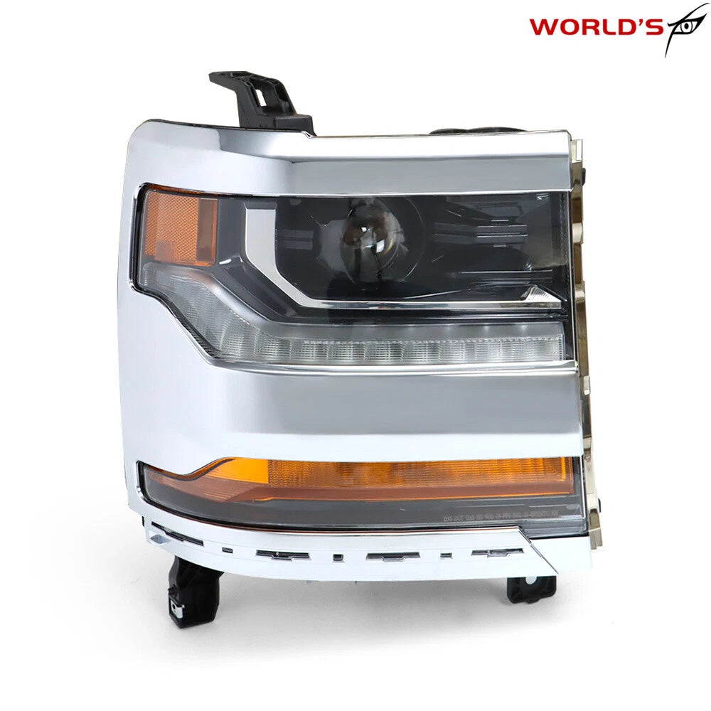 HID Headlight for Chevy Silverado 1500 (2016–2018) Chrome