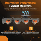 Cast Iron Exhaust Manifold for Chevy Equinox & GMC Terrain (2015–2017) L4 2.4L