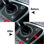 Black Carbon Fiber Gear Shift Panel Cover Trim for Alfa Romeo 159 (2006-2011)