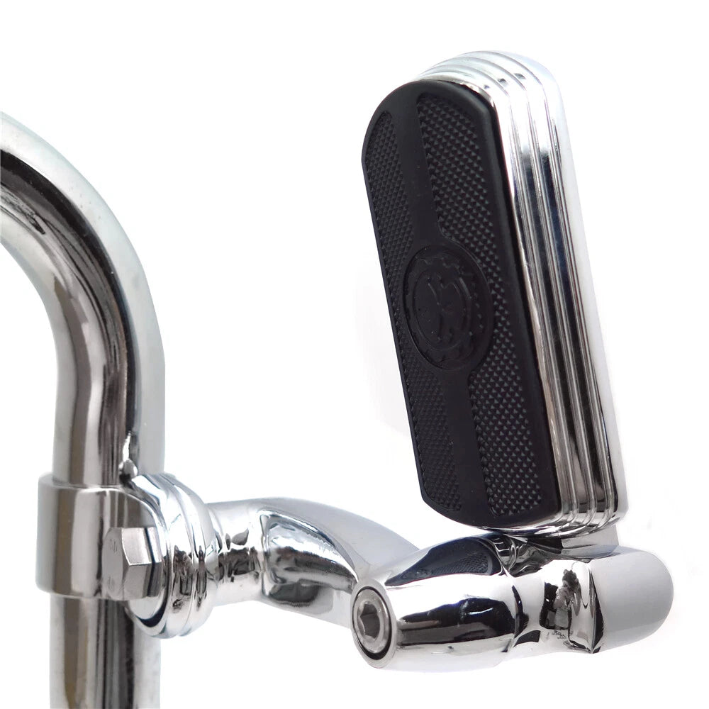 Chrome 1 1/4" Gear Skull FootPeg Clamp for Harley Sportster Touring (D)