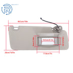Sunvisor for Ram 1500 2500 (2013-2021) Gray Plastic Right