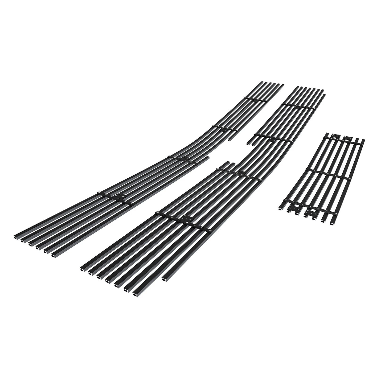 Stainless Black Billet Grille Insert for Chevy Silverado 2500/3500 (2015-2019)