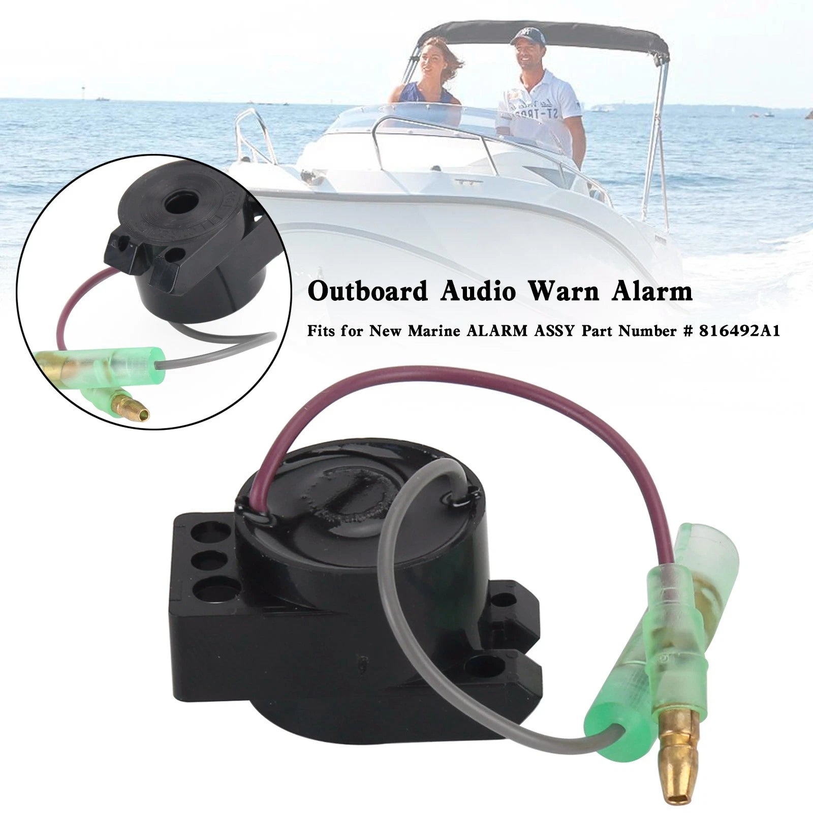 Outboard Buzzer Alarm Remote Control Box for Outboard Engine (816492A1)