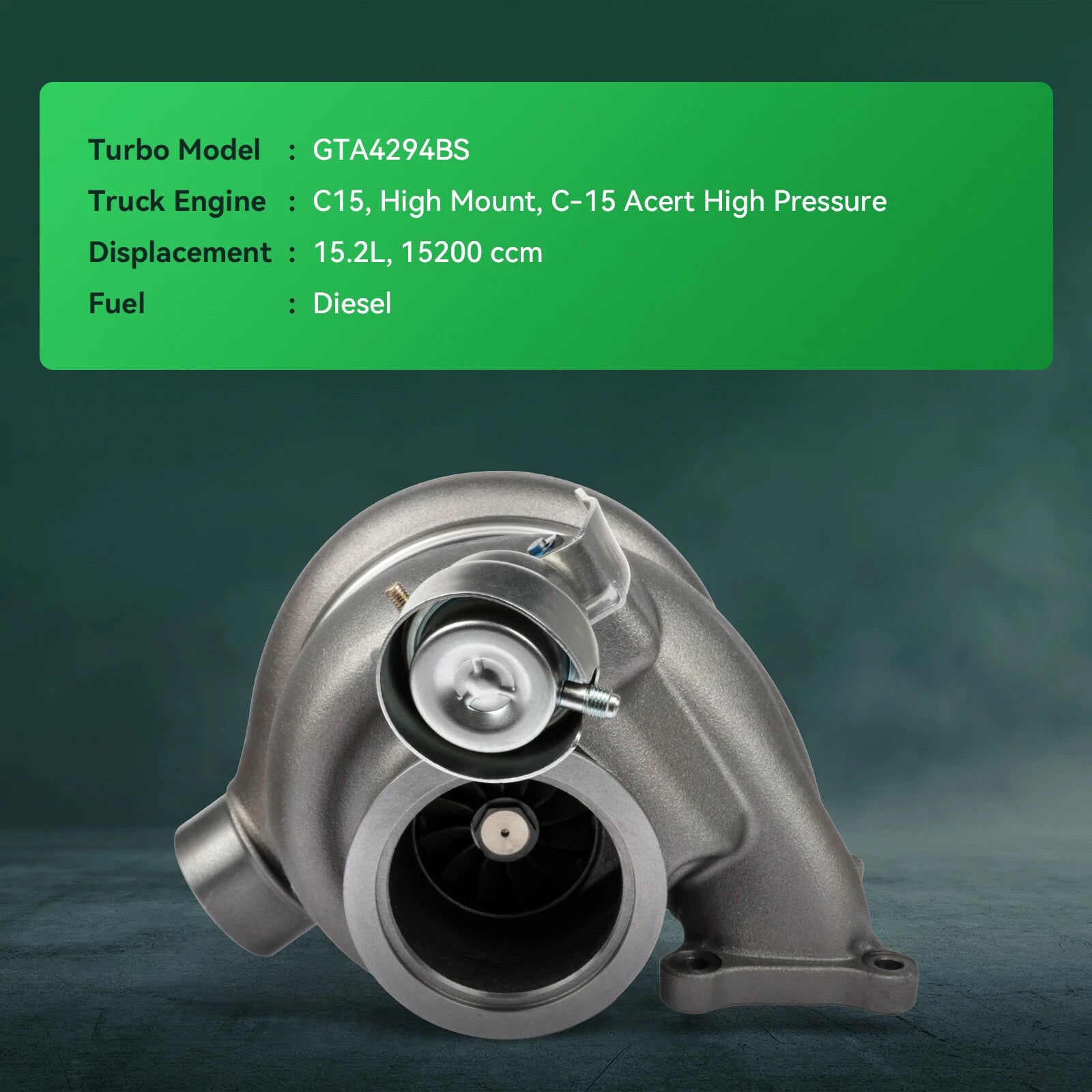 Turbocharger for Caterpillar CAT C15 Acert (1998–2013)