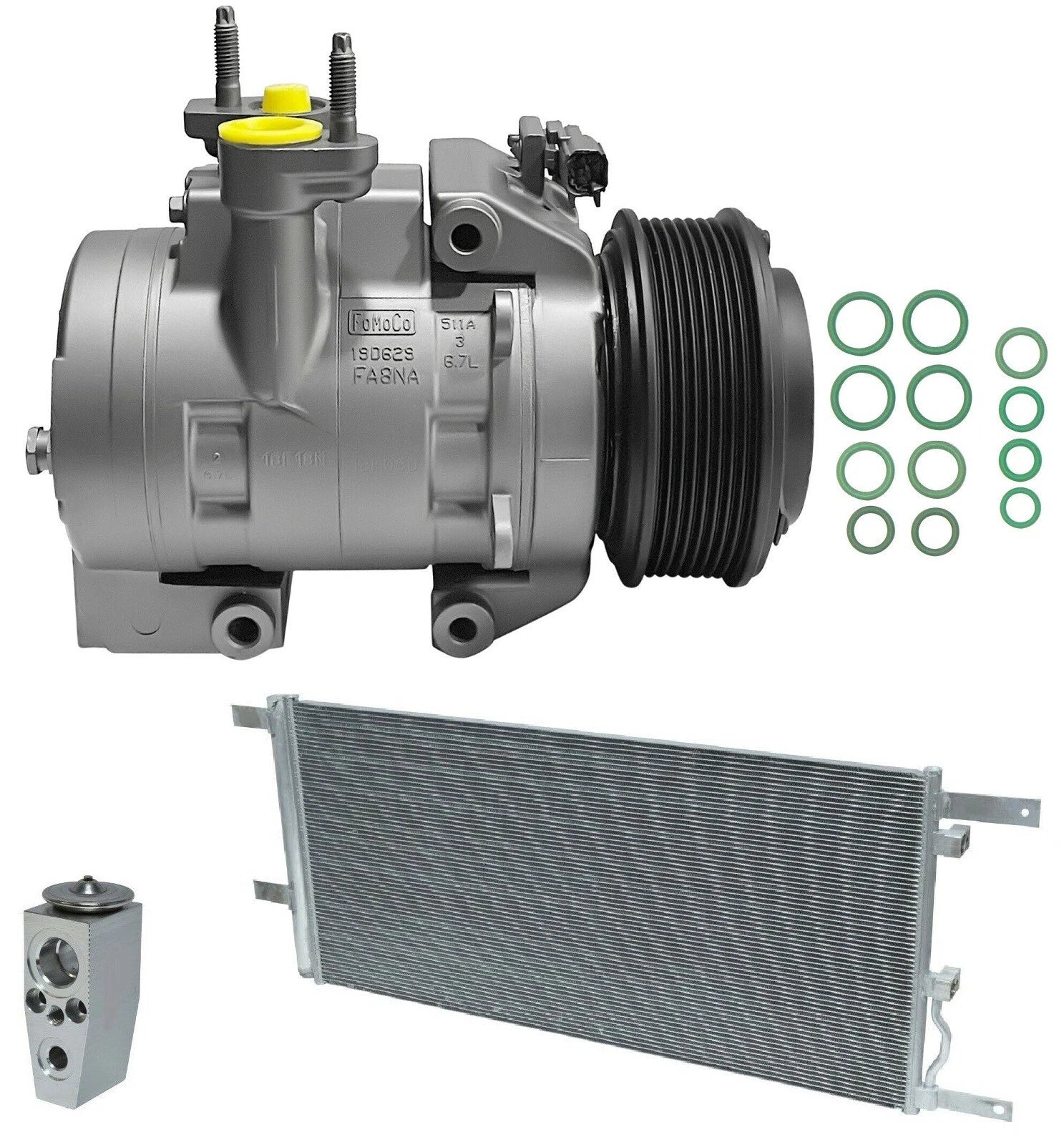 AC Compressor Kit With Condenser for Ford F-350 Super Duty (2018–2019)