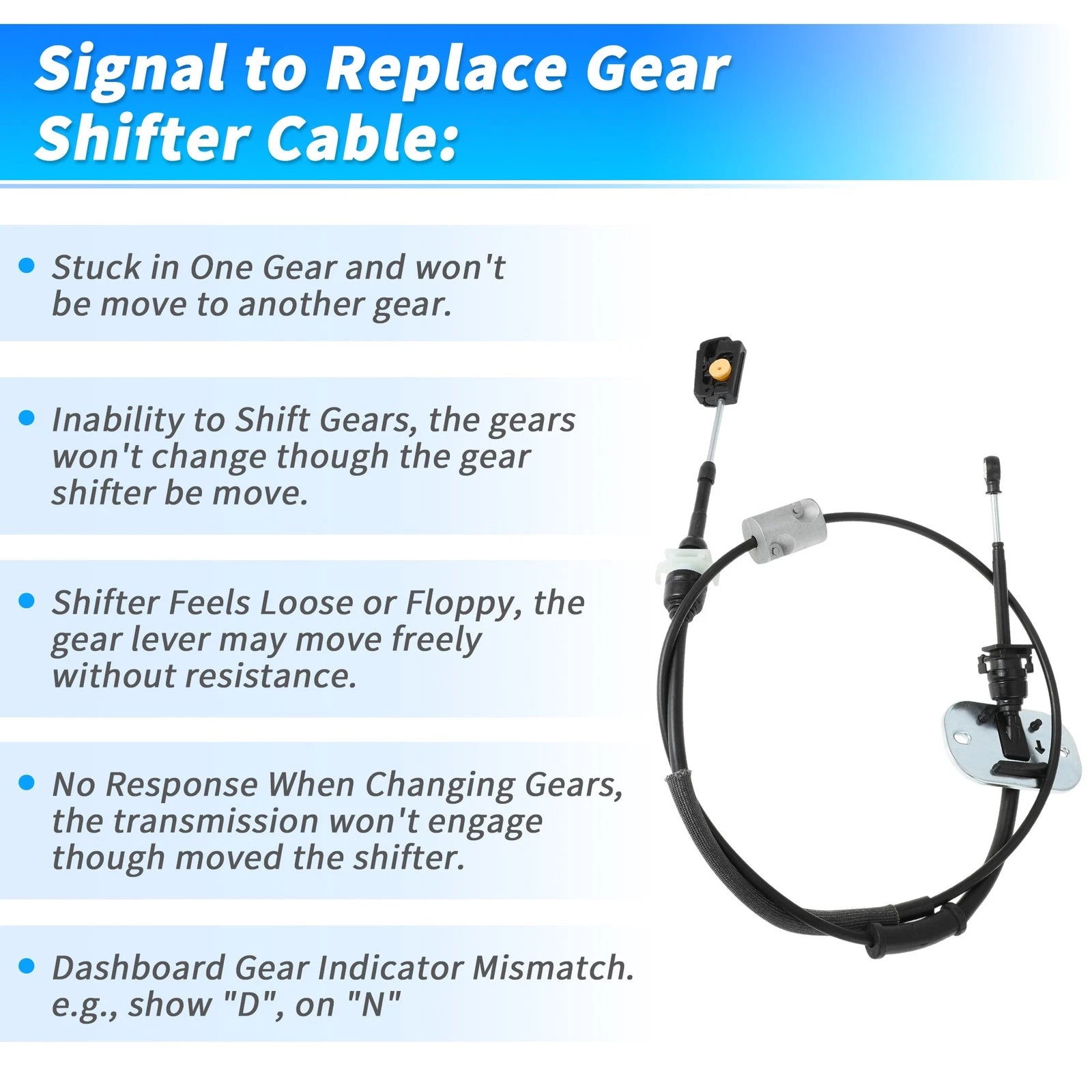 Automatic Trans Gear Shift Cable for Ford Transit Connect, Focus (2002–2013)
