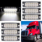 6X LED White Side Marker Turn Light for Pickup Truck Lorry (8 Inch)