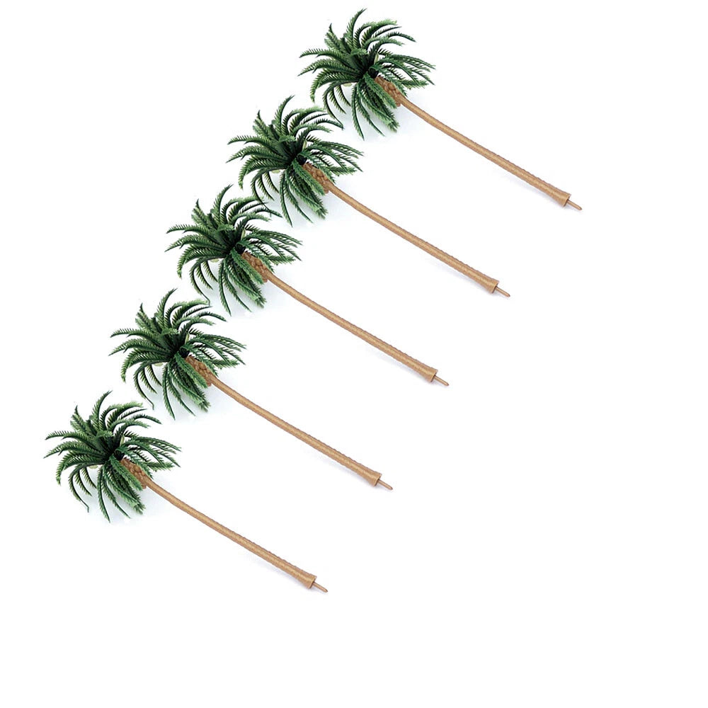 15Pcs Coconut Palm Trees for Garden Park Railroad Landscape