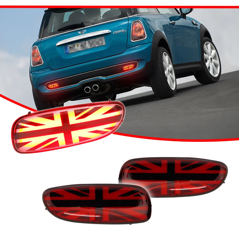 Union Jack Rear Fog Lights for MINI Cooper S (2002–2021)