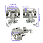 2X Rear Brake Calipers w/ Bracket for Ford Fusion Mazda 6 (2006–2013)