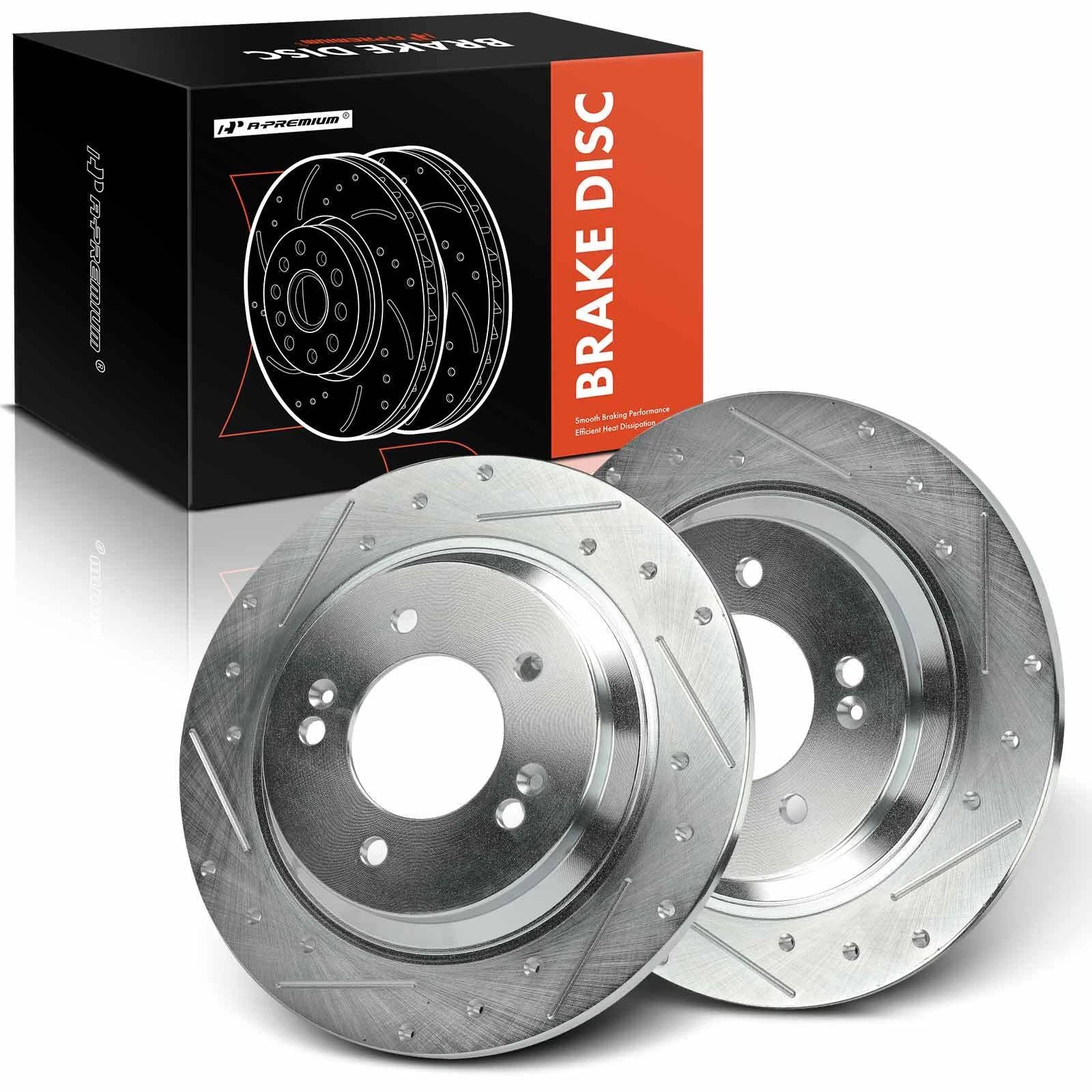 Drilled Brake Rotors for Hyundai Elantra, Sonata, Kia Optima 