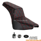 Gel Seat Red Stitch for Harley Softail FLDE FLHC FLSL FXBB FXST (2018-2023)