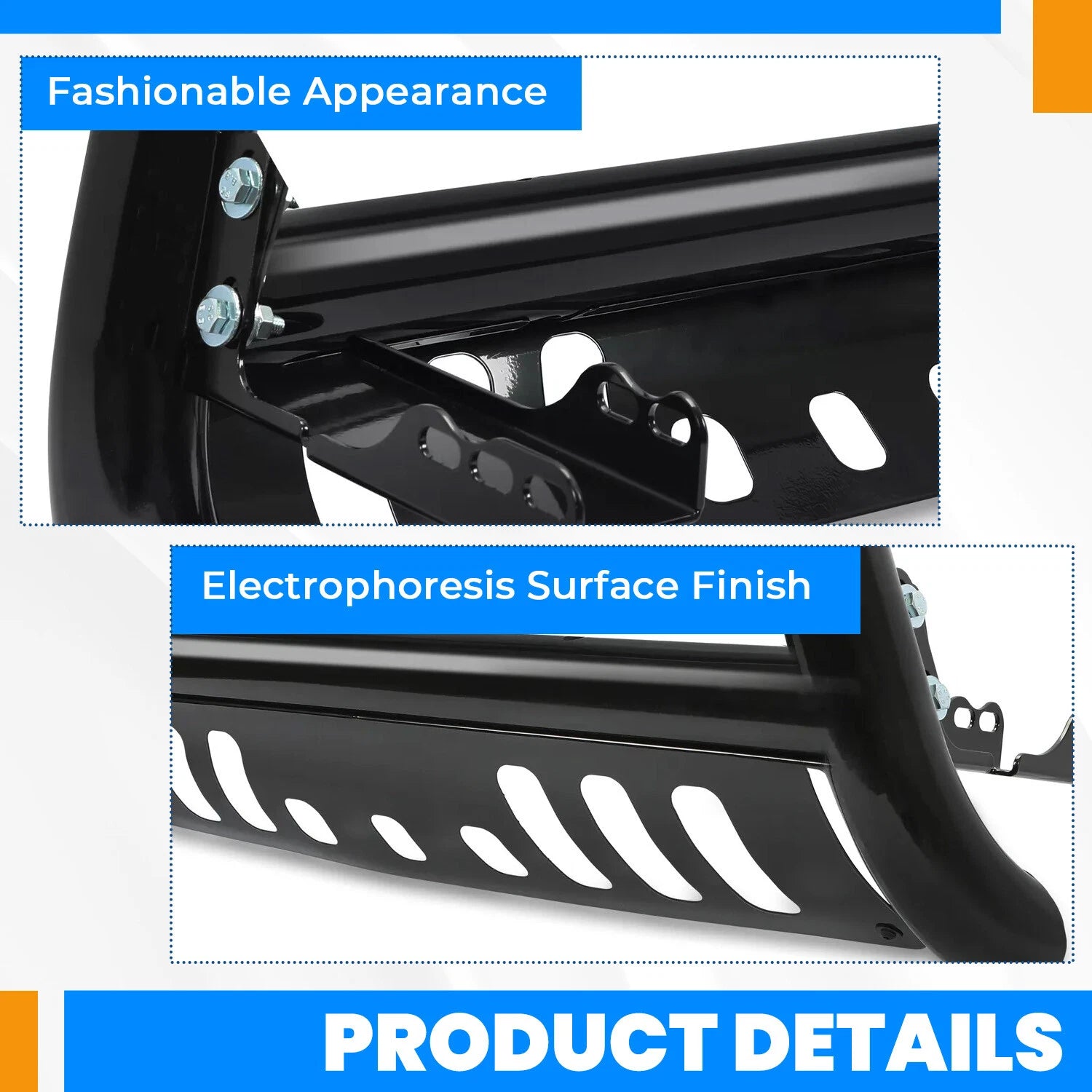 Bull Bar Push Bumper Grille Guard for Chevy Silverado Sierra 1500 (2007–2018)