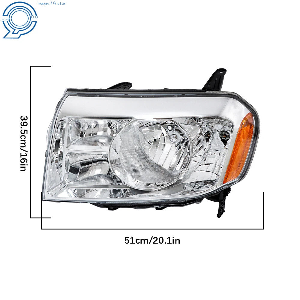 Halogen Chrome Headlight for Honda Pilot (2009-2011)