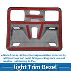 Front Row Headlight Trim Bezel for Ford Maverick (2022) Black
