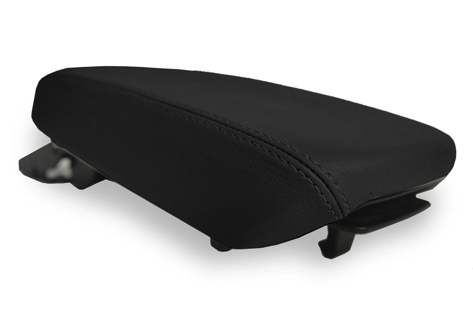 Leather Console Lid Armrest Cover for Hyundai Kona (2018–2020) Black