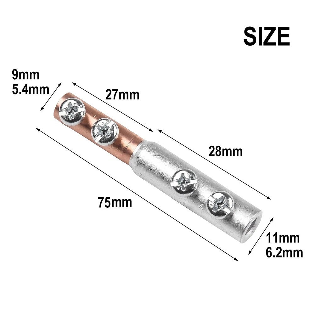 Set of 2 Copper Aluminum Transition Joint Connectors GTL16 GTL25 for Electrical Use