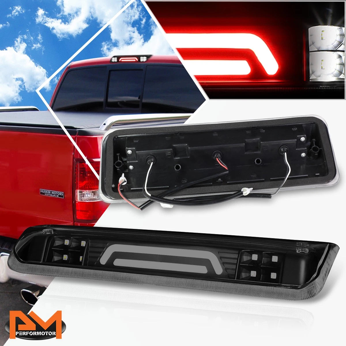 3D LED Bar Third Tail Brake Light for Ford F-150 (2004–2008)