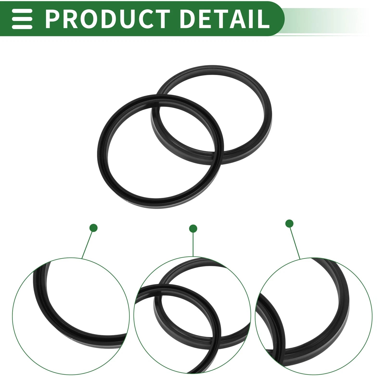 Set of 5 Oil Seal Rotary Shaft Seal NBR Rubber 75x85x6mm