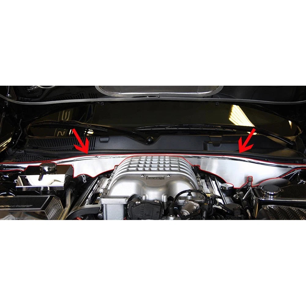 Polished Stainless Steel Firewall for 2015–2017 Dodge Charger Hellcat