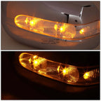 Chrome Side Mirror Cover with LED Turn Signal for Mercedes W210 E-Class (2000–2002)