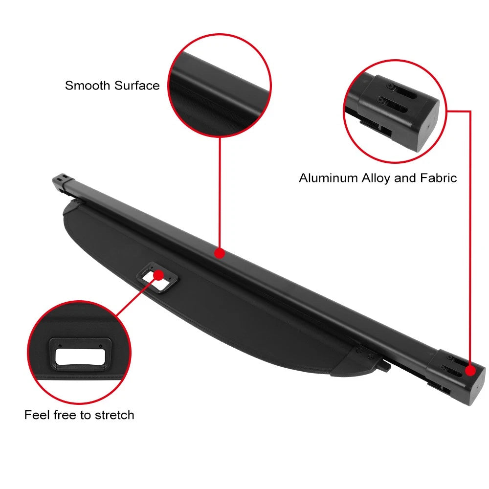Retractable Rear Cargo Security Trunk Cover for Kia EV9 (2024–2025)