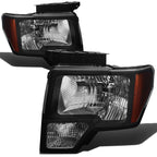 Black Housing Smoked LED Fog Light Kit for Ford F150 (2009–2014)