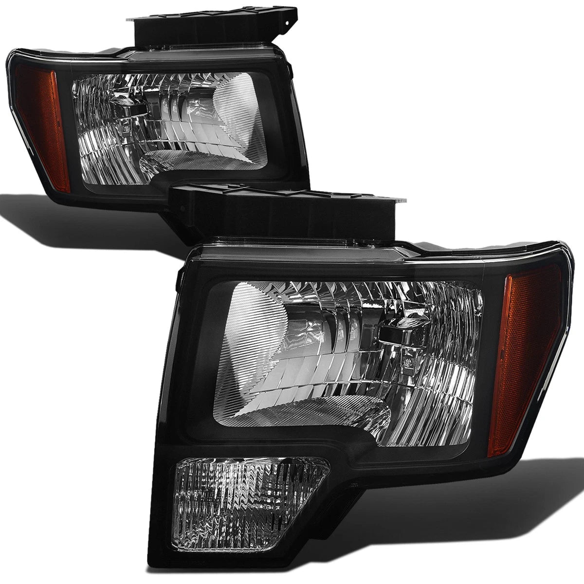 Black Housing Smoked LED Fog Light Kit for Ford F150 (2009–2014)