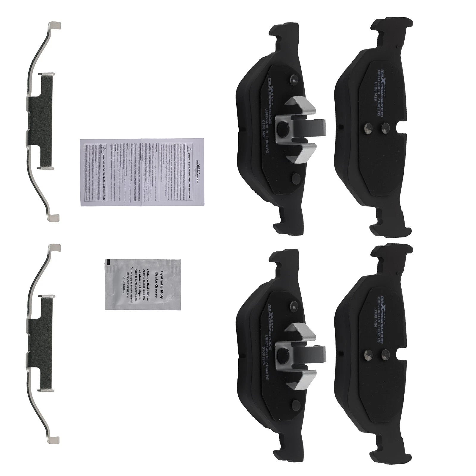 Rear Ceramic Brake Pads Kit for BMW 128i 320i 323i 325i 325xi 328i 328xi X1 (2008–2013)