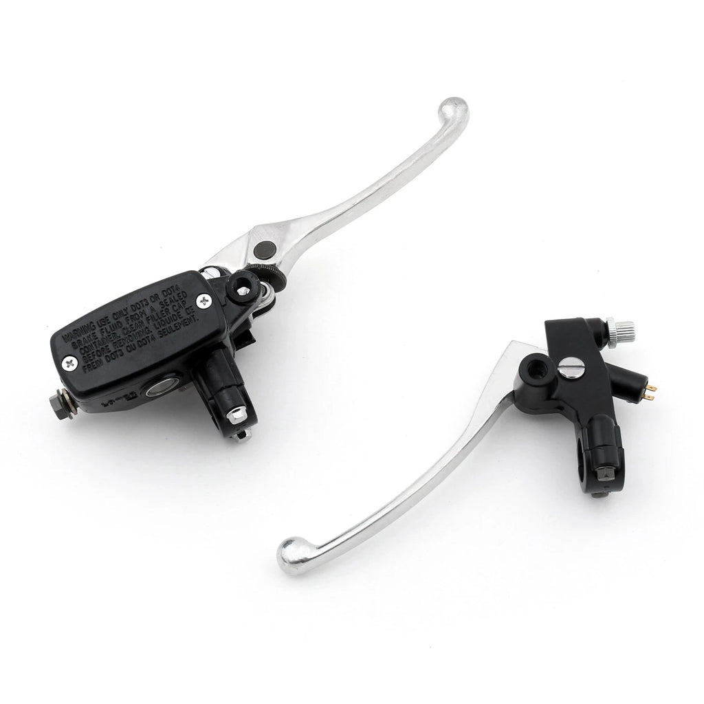 Chrome Hand Control Reservoir Brake Clutch Lever for Motorcycle (7/8")