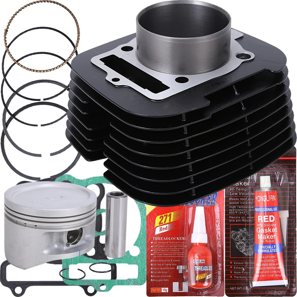Top End Kit Cylinder Piston Gasket for Yamaha Big Bear 400 4x4 (2000–2012)