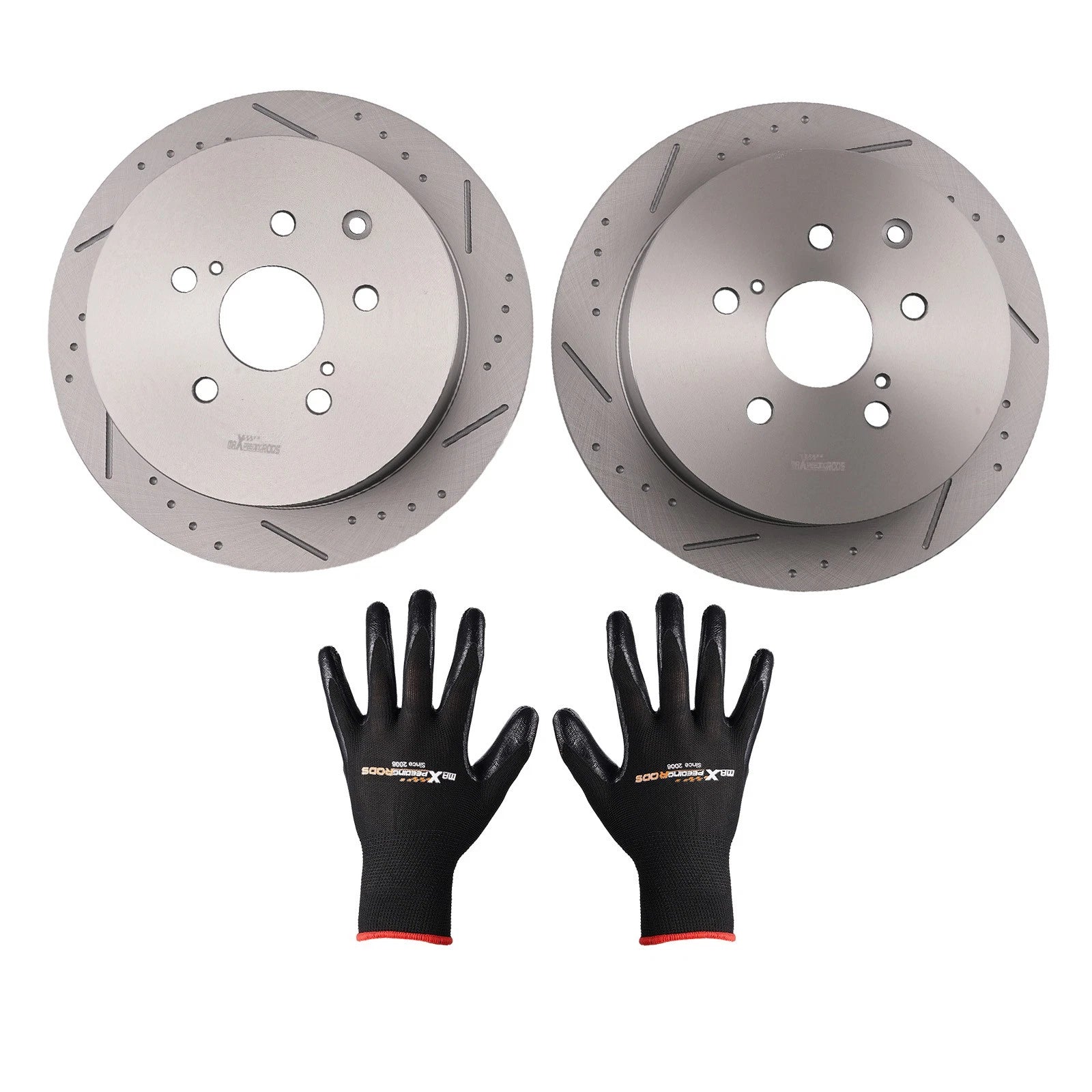Set of 2 Rear Brake Rotors for Lexus RX350 (2010–2015) Toyota Sienna (2011–2020)