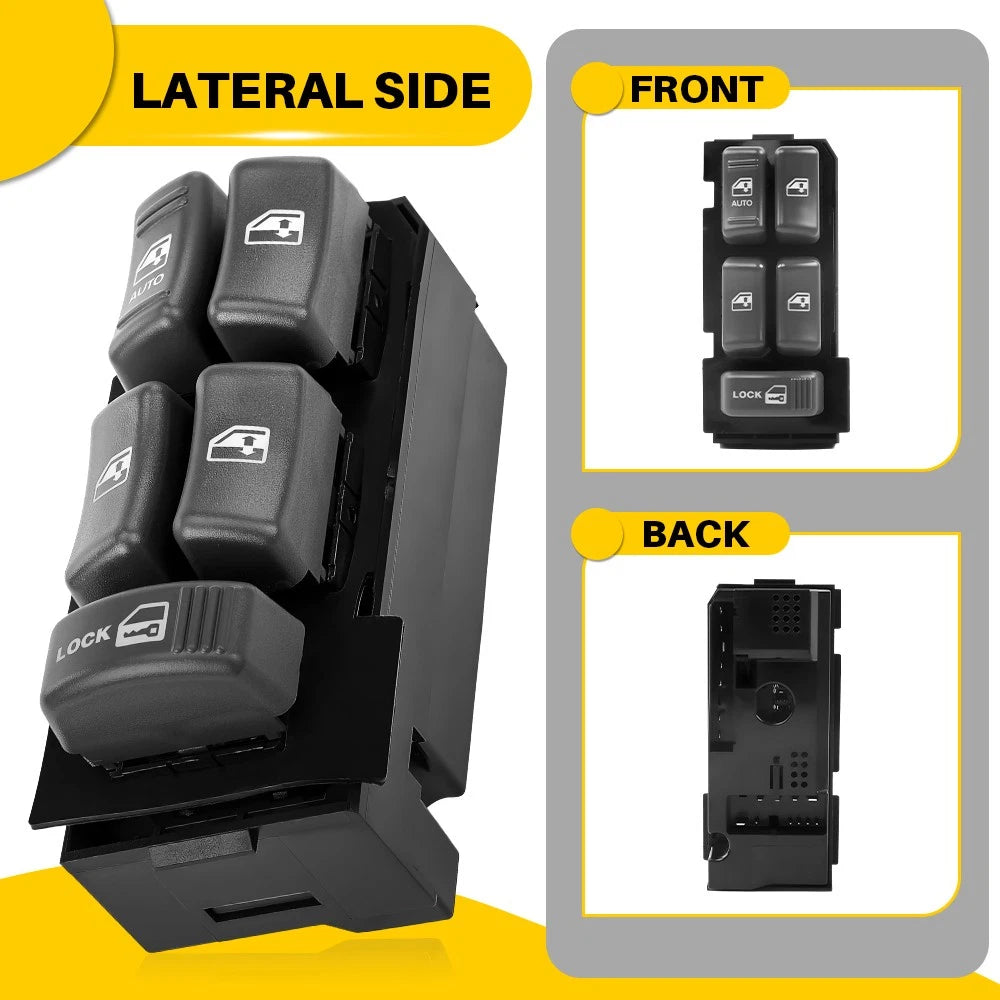 Power Window Master Switch for Chevy GMC C1500 K1500 Suburban Yukon (1995–1999)