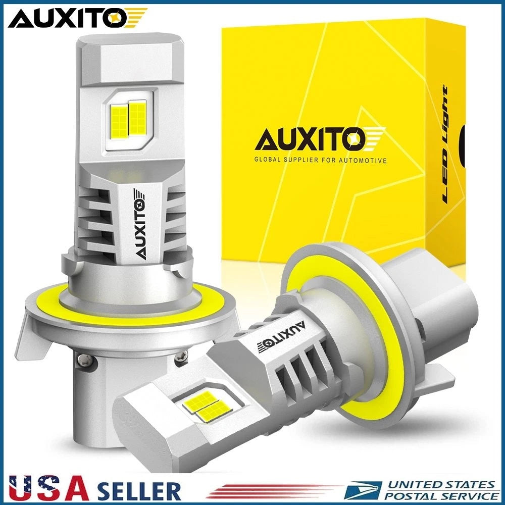 2X Canbus H13 9008 LED Headlight Bulbs for