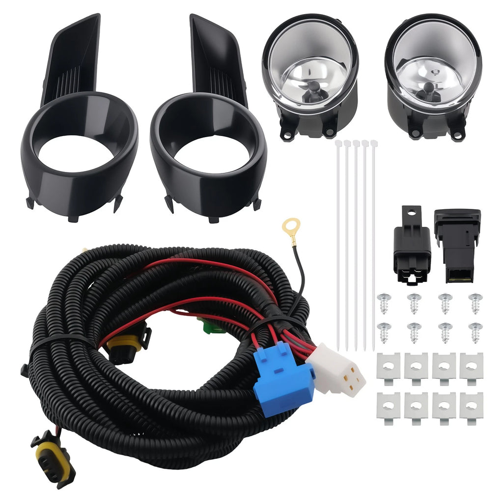 Fog Light Set for Toyota Highlander (2008–2010) w/Switch Bulb Bracket 814810E030C0