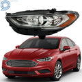 Chrome Halogen Headlight for Ford Fusion (2017–2019) with LED DRL