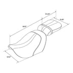 Driver Passenger Seat for Harley Nightster RH975 (2022–2024) RH975S (2023–2024)