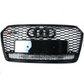 Front Honeycomb Mesh Grill for Audi A7 S7 RS7 (2016–2018) W/ Quattro