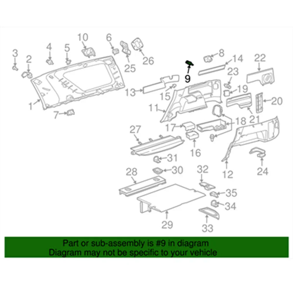 Cargo Net Hook Clip for Toyota 4Runner Sequoia Sienna Tundra (2003-2023)