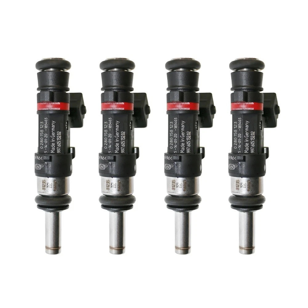 Set of 4 Bosch 0280158123 590cc 56lb EV14 6-Hole Fuel Injectors for