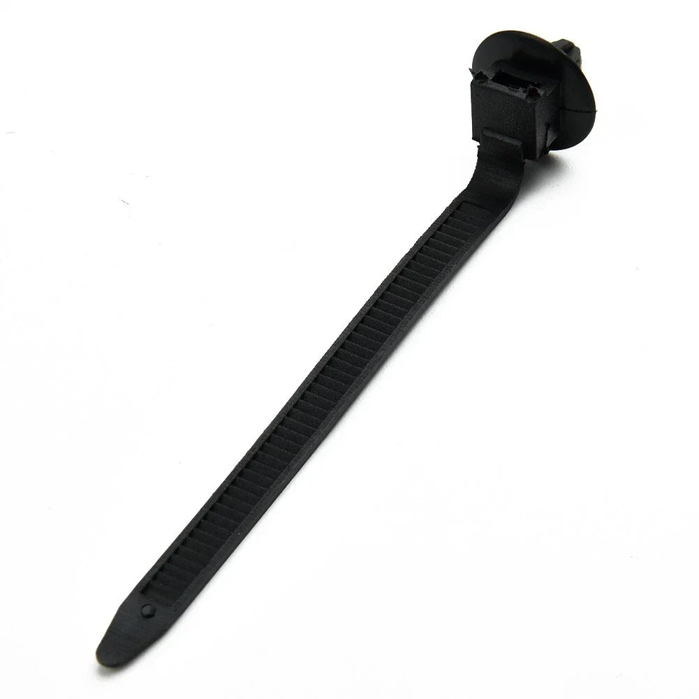 50x Nylon Push Mount Clip Wire Tie Zip Straps Pipe Cable Fastener Black