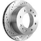 Disc Brake & Pad Kit for Chevy Silverado 2500 HD (2011–2019) Cross-drilled