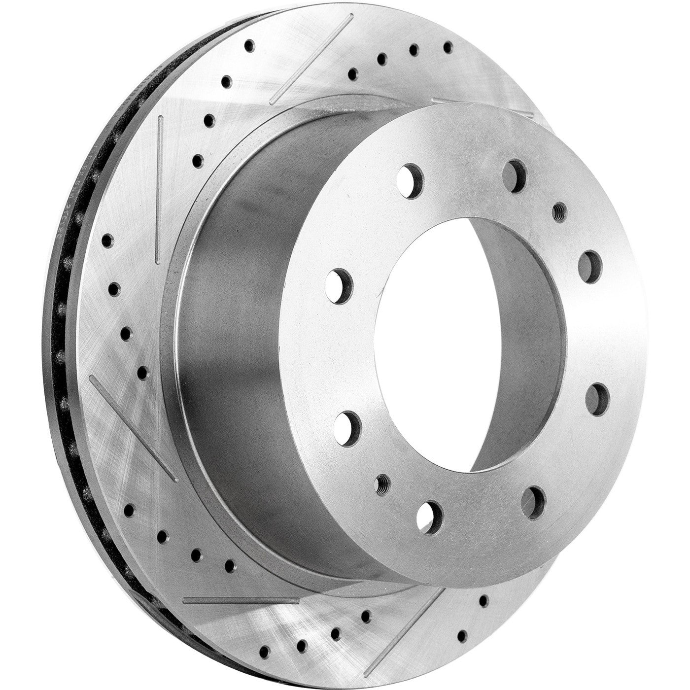 Disc Brake & Pad Kit for Chevy Silverado 2500 HD (2011–2019) Cross-drilled