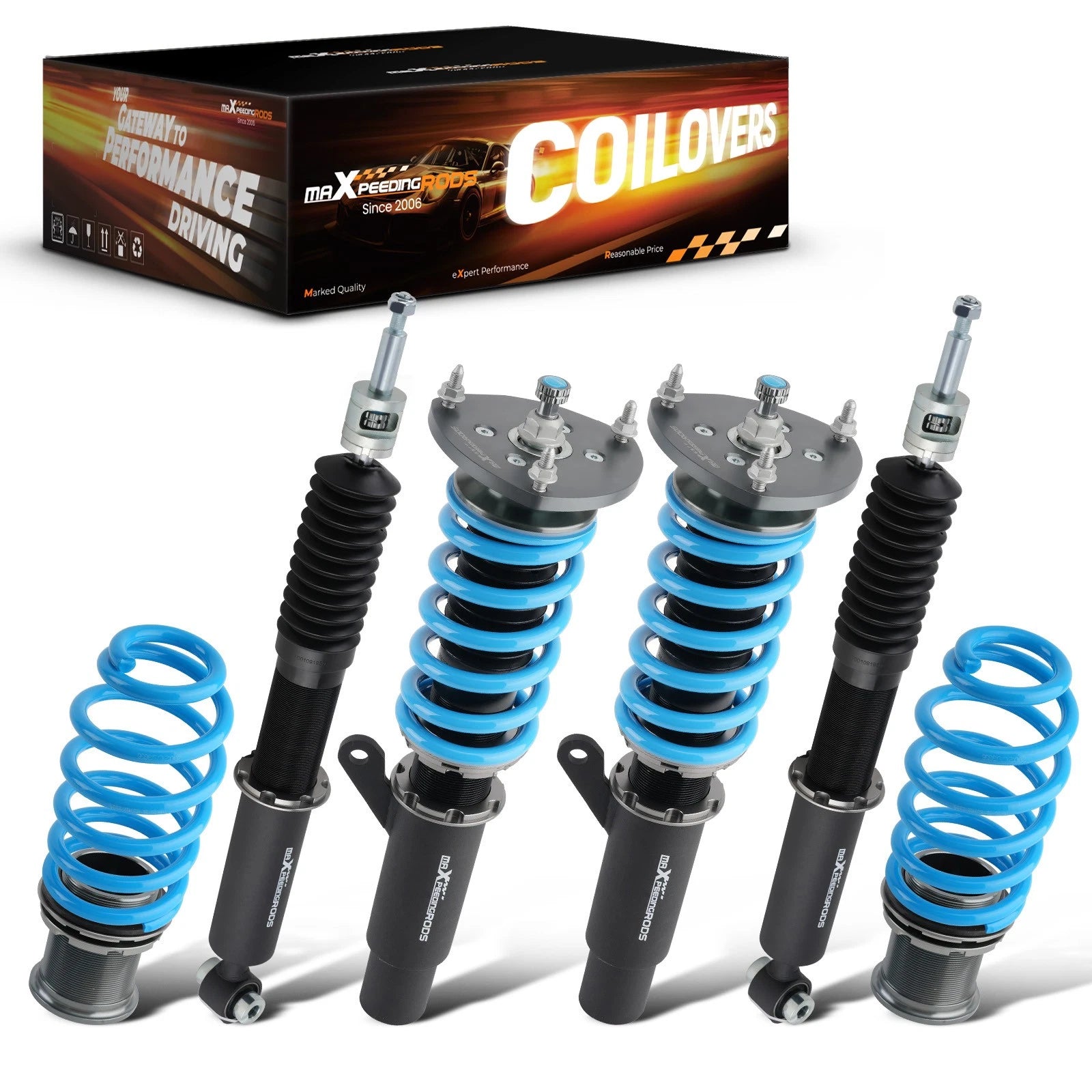 Coilover Lowering Kit for VW Golf R MK7 (2013–2019) - Adjustable Damping