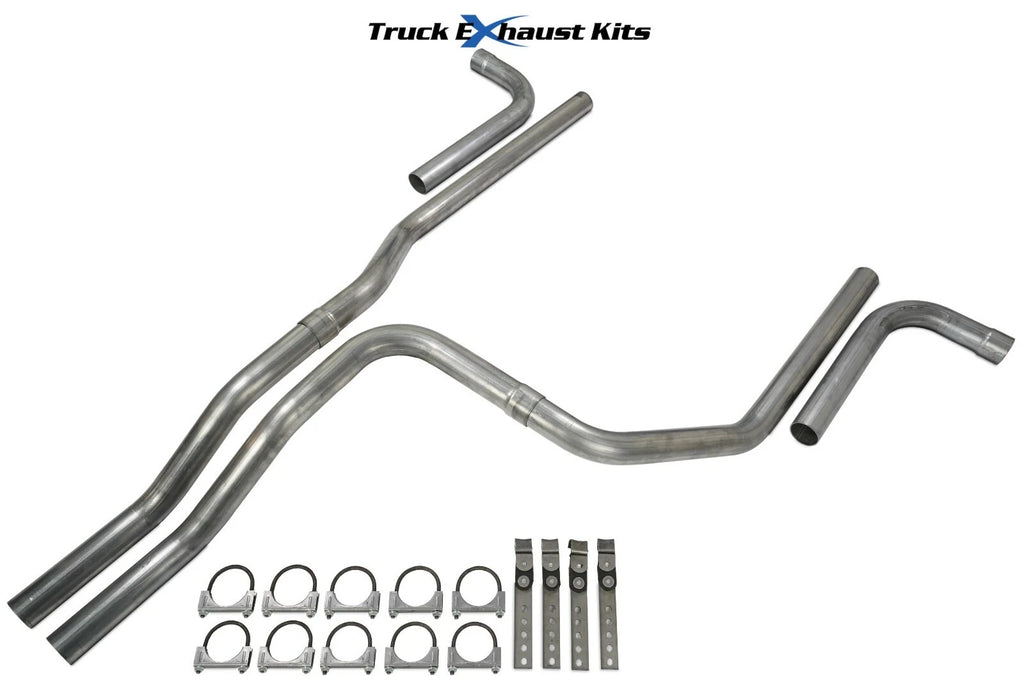 2.5" Dual Exhaust Kit for Chevy Suburban (2000–2006) Side Exit No Muffler