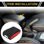 Center Console Lid Armrest Cover for Toyota Tacoma (2016–2020) Waterproof Black Red